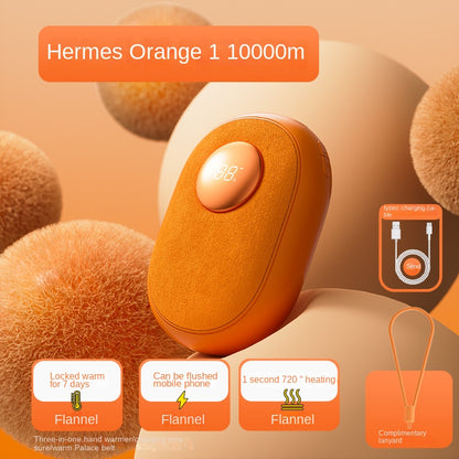 New Digital Hand Warmer Hand Warmer Three-in-one Flannel Hand Warmer Rechargeable Massage