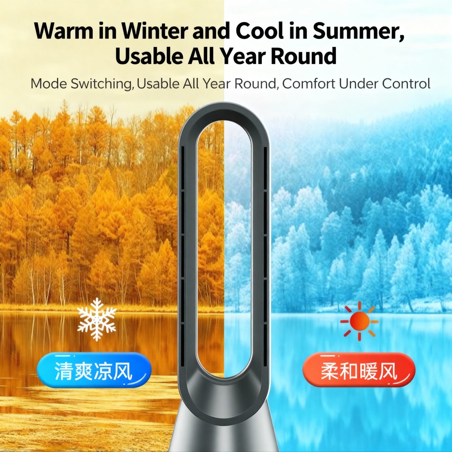 Customized Bladeless Ultra-Quiet Electric Fan Energy